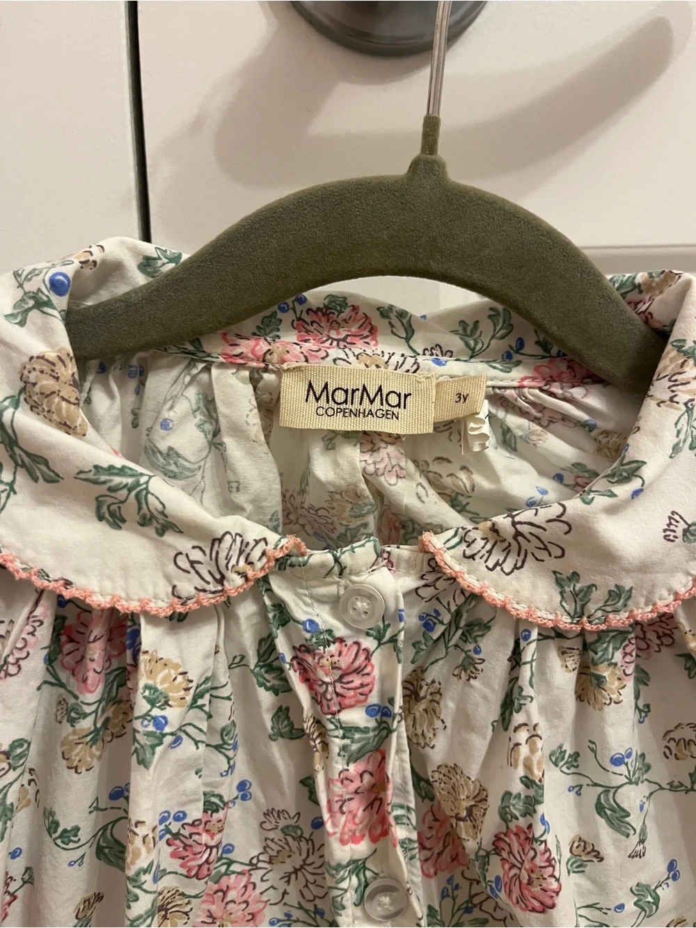 MarMar Copenhagen Dakari Poplin Dress Summer Bloom Size 3Y
